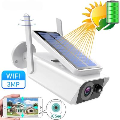 4MP Solar Battery WiFi CC TV Security IP Camera Home iCsee
