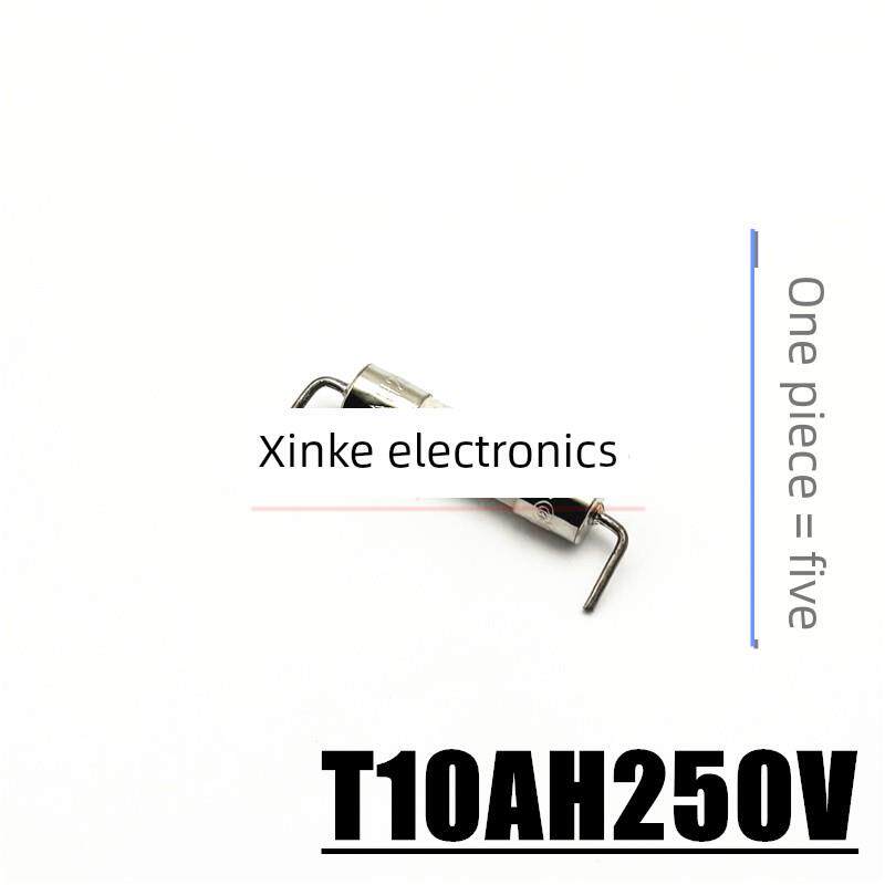 进口力特延时慢熔断陶瓷保险丝管5*20mm T10AH250V带引线/针脚