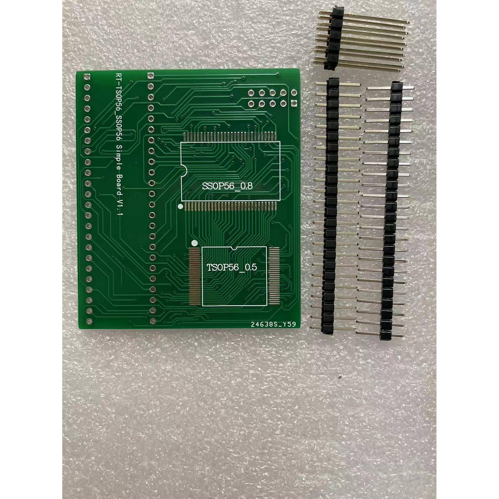 RT809HSE TSOP56脚简易板 双焊盘 汽车导航 汽车音响 烧录座