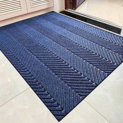 蓝色入户门地垫玄关门口地毯门外高级感室外进门耐脏脚垫防滑门垫