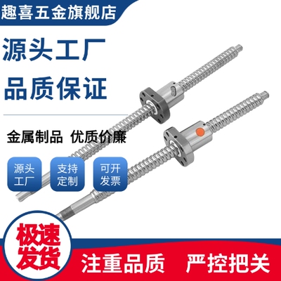 高精度直线导轨丝杆BTWE2505 2510 2525滚珠丝杠
