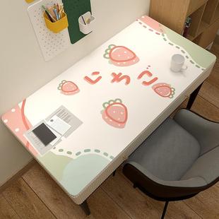 皮革少女书桌桌布防水免洗卡通儿童写字台电脑桌办公桌ins书桌垫