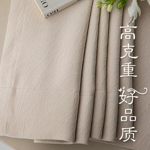 成品定制奶茶客厅卧室芝士羊绒布料 加高雪尼尔全遮光窗帘2024新款