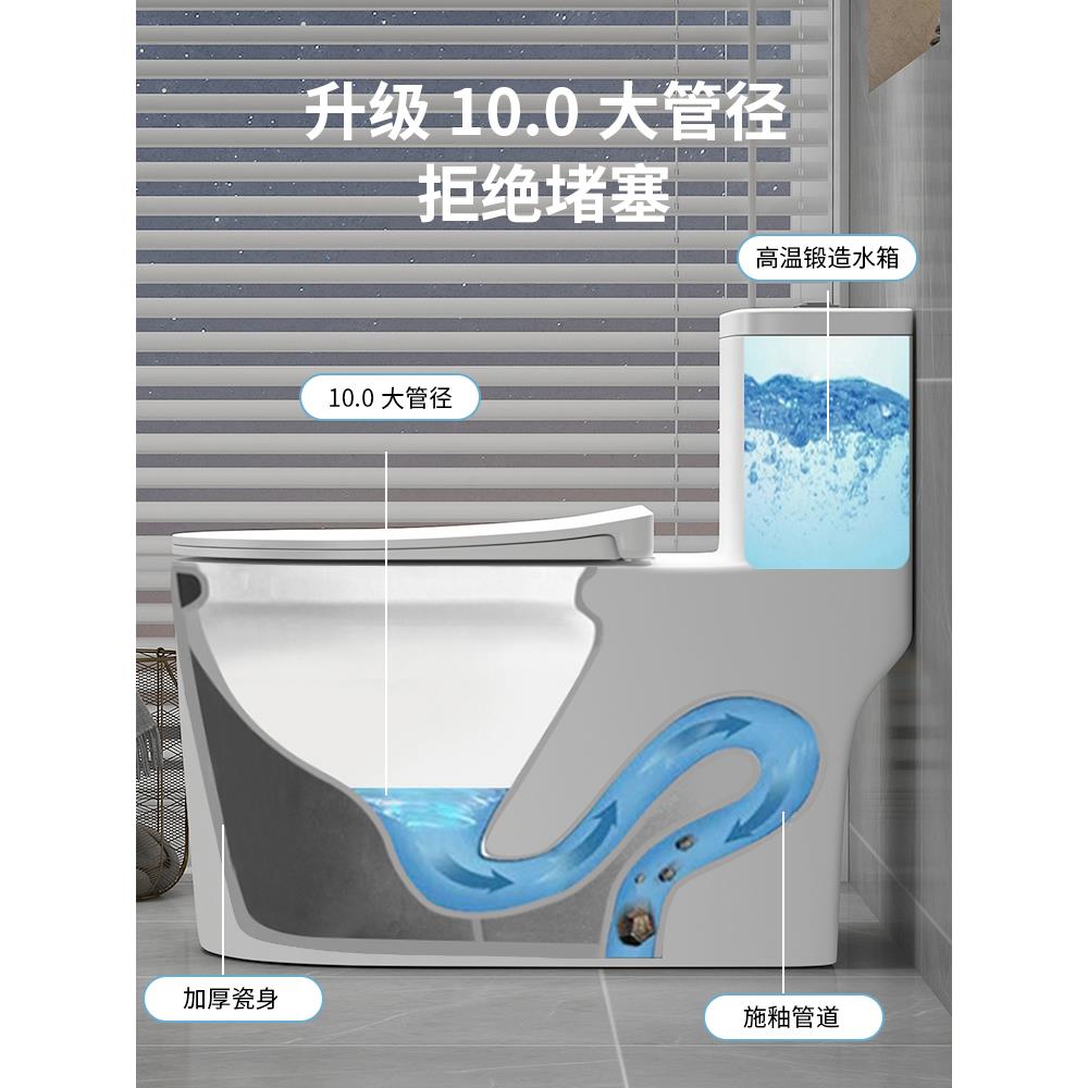 JOMOW马桶坐便器家用虹吸式大冲力卫浴官方十大品牌名牌普通坐厕