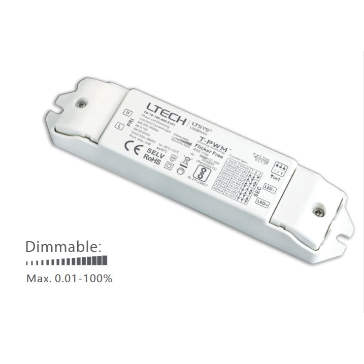 LTECH雷特可控硅横流筒射灯恒压灯带调光驱动电源/调光开关电源