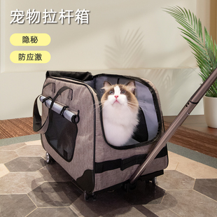 宠物拉杆箱狗狗外出大号拉杆包柯基柴犬猫咪出行旅行箱猫包拉杆箱