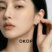 OKOF野蛮生长小藤蔓S925纯银耳钉高级感银耳饰通勤精致小众饰品