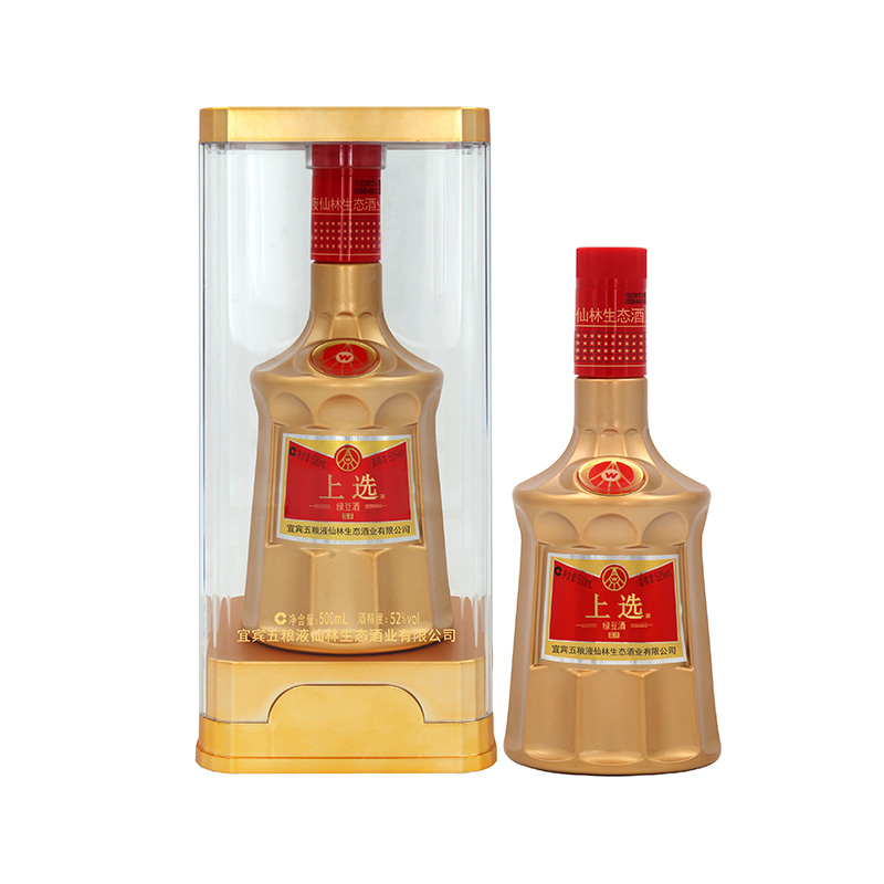 上选绿豆酒金色装52度500ml