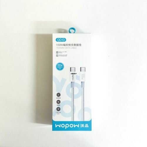 沃品QD10100W编织快充数据线