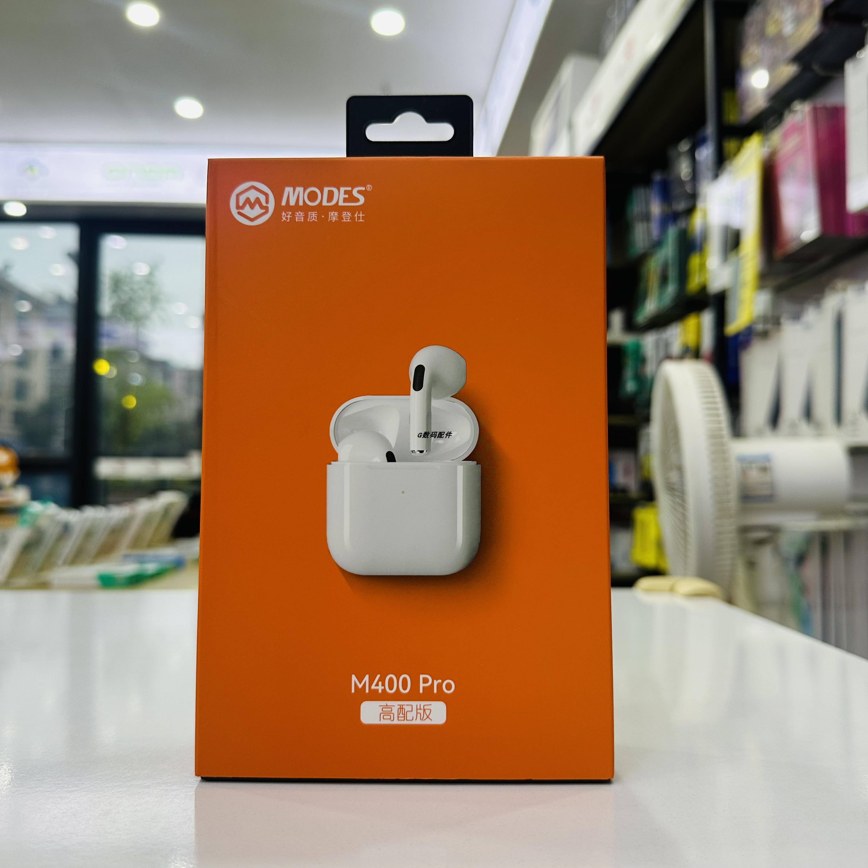 摩登仕M400Pro蓝牙耳机迷你款小巧超长续航降噪游戏0延迟无线充电