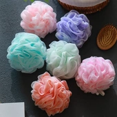 彩色沐浴球心情愉悦浴花成人起泡浴球多巴胺色系沐浴花起泡网