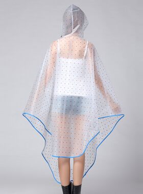 成人雨衣雨披fEVA半透明磨砂感电动车自行车摩托车雨衣男女通用