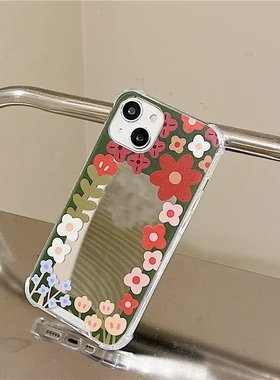 知泰适用14pro花朵iphone16镜面12p6090