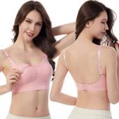 孕妇内衣喂奶大码 文胸怀孕期无钢圈无痕前开扣聚拢哺乳内衣防下垂