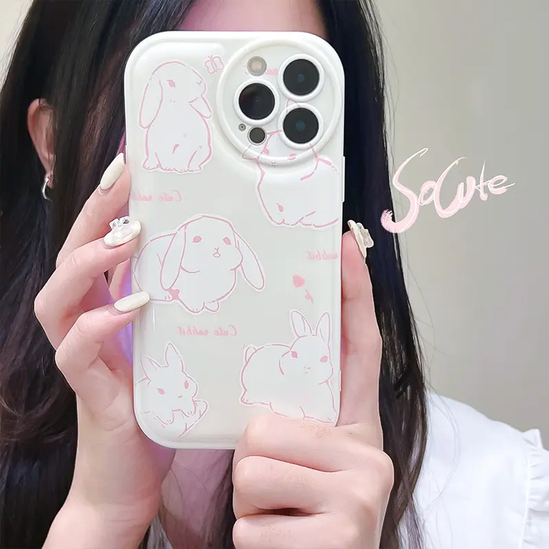 知泰适用15卡通14promax气垫壳13pro12/11保护套