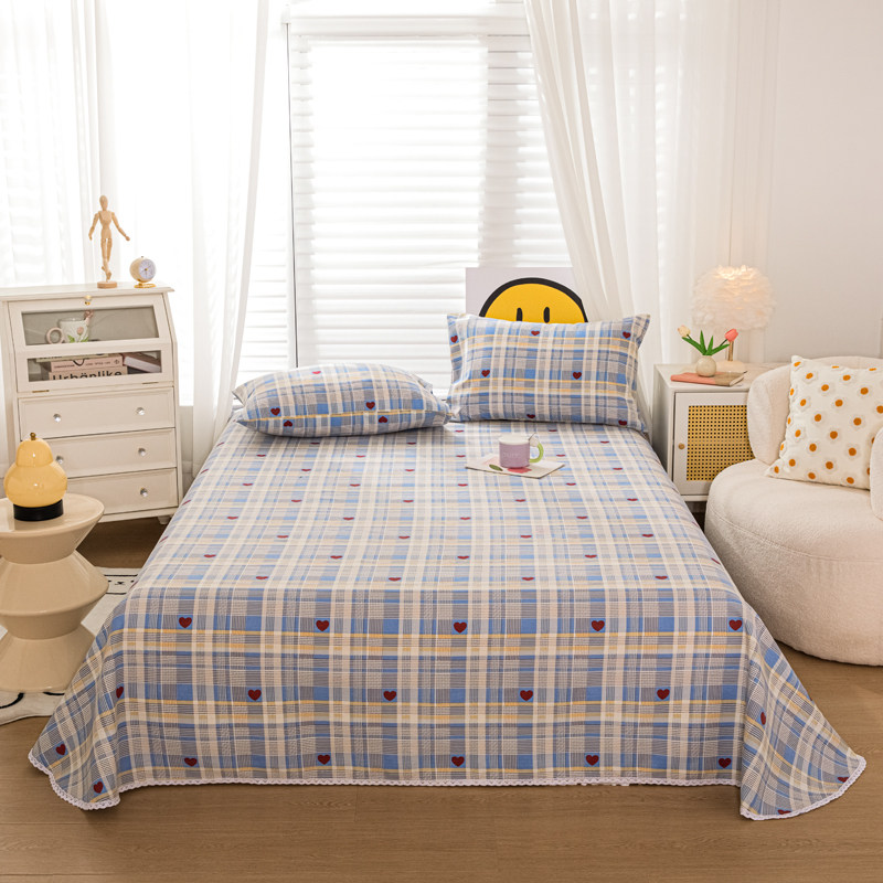 夏季纯棉老粗布凉席三件套单双人加厚加密全棉床上床单凉席 套件,床上用品,床单,淘宝优惠券,粉丝福利购,淘宝优惠卷