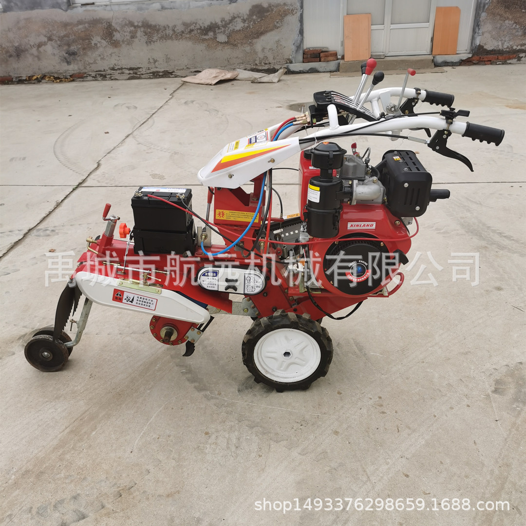 汽柴油188大马力电启动田园管理机 烤烟开沟培土机大葱生姜覆土机