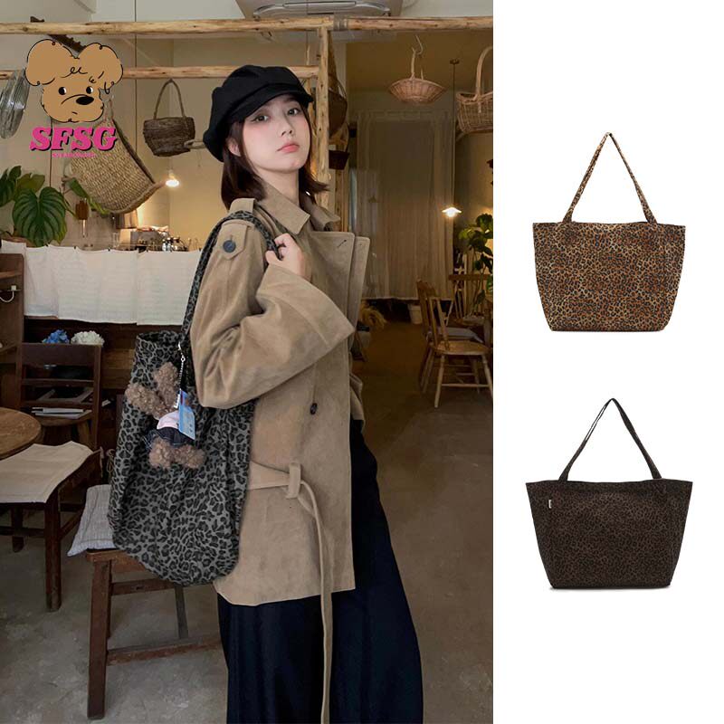 吴佳怡同款SFSG x 豹纹系列双色豹纹单肩包百搭2025年春季新品