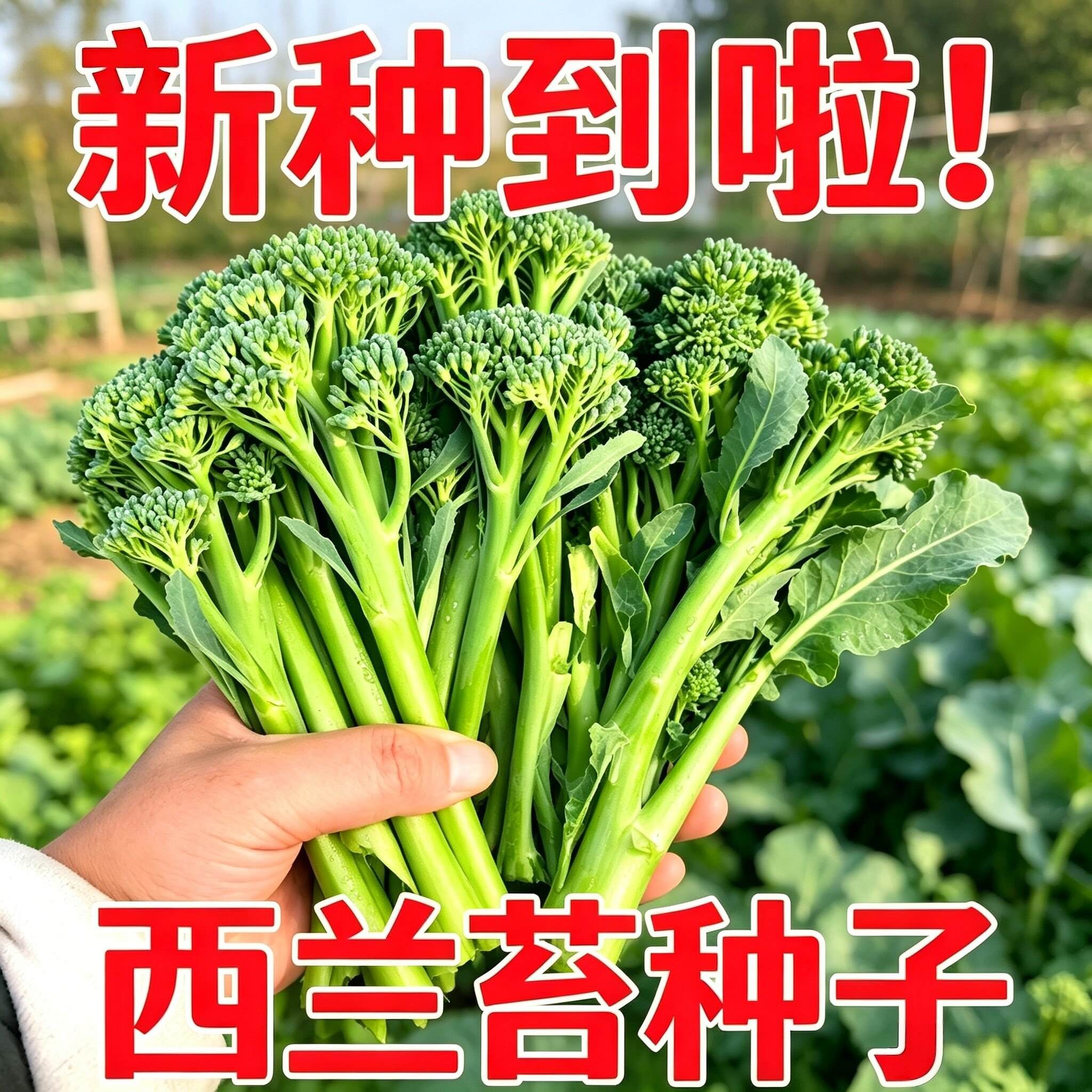 西兰苔种子耐寒速生四季一号新鲜清甜脆嫩西蓝秧苗正宗高产蔬菜籽