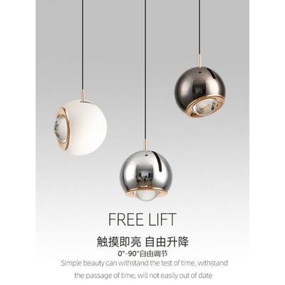 卧室床头吊灯网红轻奢现代简约可升降吊线灯背景墙餐厅吧台小吊灯