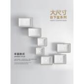 台面下面盆矩形面盆嵌入式 陶瓷面盆阳台大石面盆下面盆大尺寸