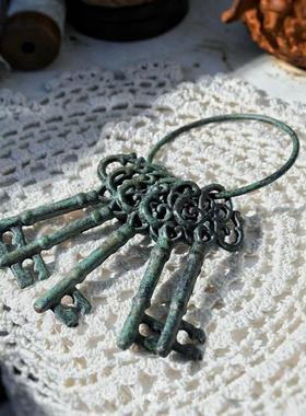 铸铁钥匙串。ins花园装饰摆件壁饰壁挂杂货软装户外庭院欧式饰品