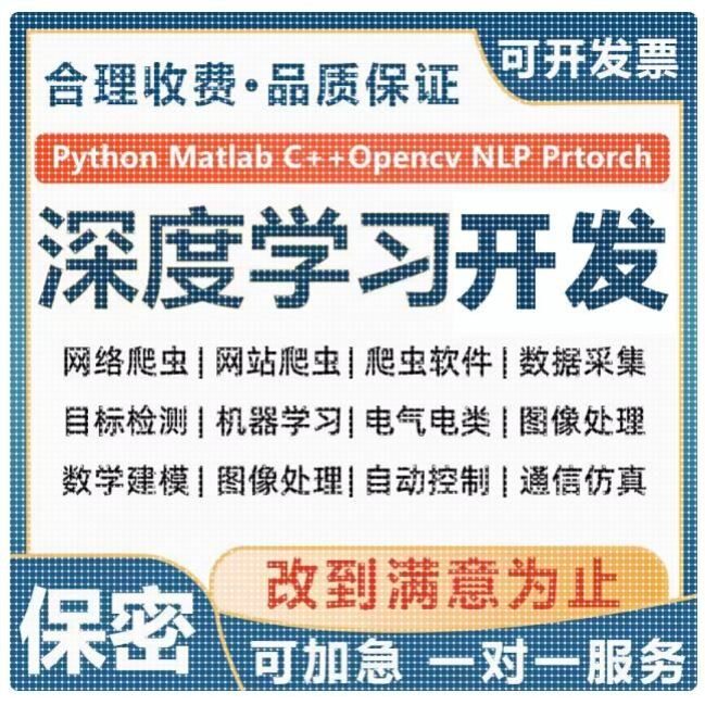 代做图像分类分割目标检测深度学习代做计算机视觉cv代做图像处理