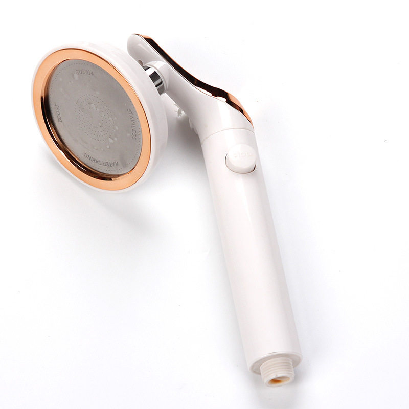 韩式万向增压一键止水手持喷头莲蓬头洗澡开关增压摇头,家装主材,普通花洒套装,淘宝优惠券,粉丝福利购,淘宝优惠卷