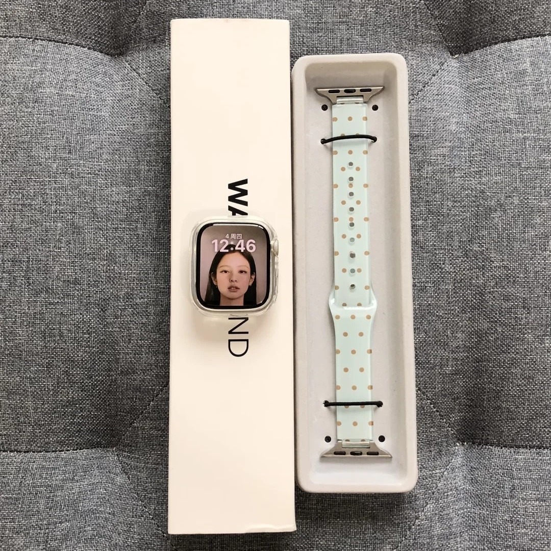 适用iWatchs11新款华为Fit5细款韩女波点果冻TPU表带applewatchs10S98se女款FIT4/3小米10Pro红米watch65高级