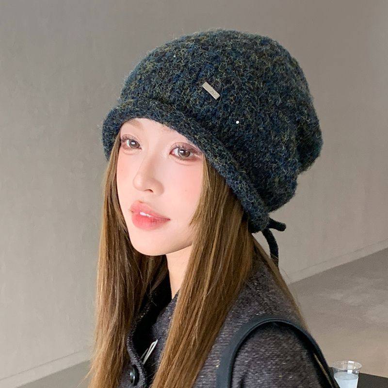 韩版小标针织毛线帽子女秋冬保暖显脸小堆堆帽护耳抽绳时尚包头帽,服饰配件/皮带/帽子/围巾,帽子,淘宝优惠券,粉丝福利购,淘宝优惠卷