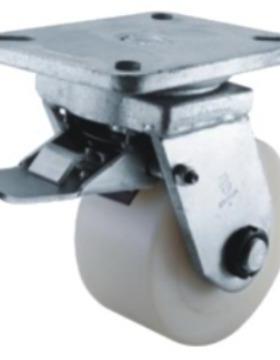 超重型单轮尼龙轮 平底定向万向轮工业推车货架轮6/8/10/12寸脚轮