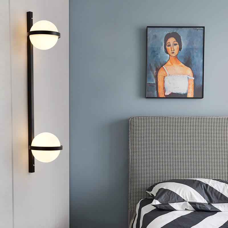 现代简约个性创意前吧台奶茶咖啡厅酒吧橱窗背景装饰植物ins灯具