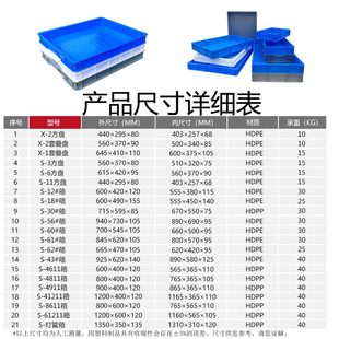 盘加厚浅收纳筐盒塑料周转箱塑胶猫砂食品面包特大号长方形盘儿童