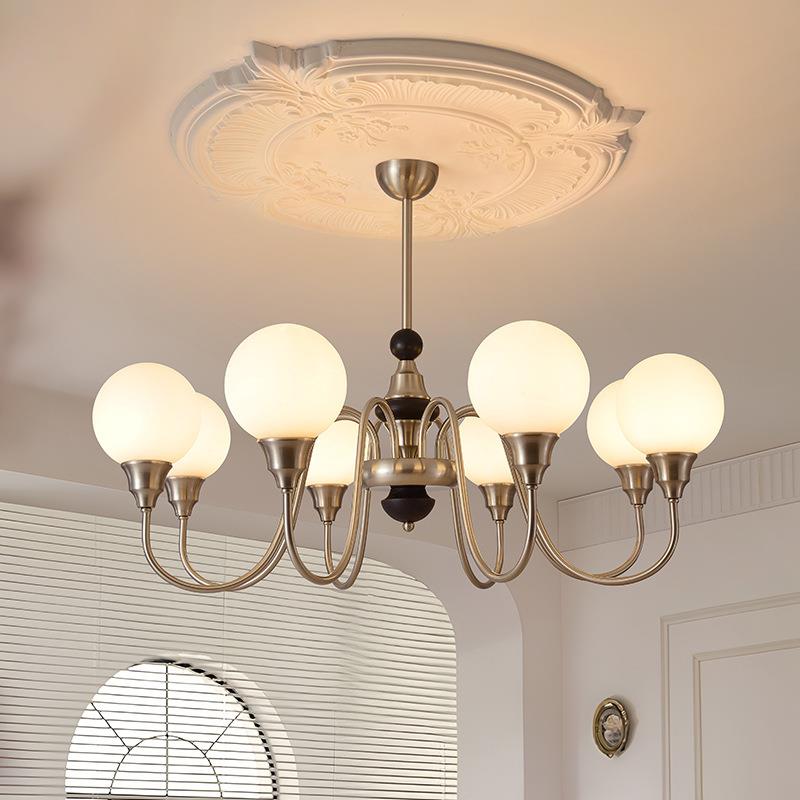 中古法式玻璃卧室吊灯北欧简约客厅餐厅书房衣帽间设计师艺术灯具