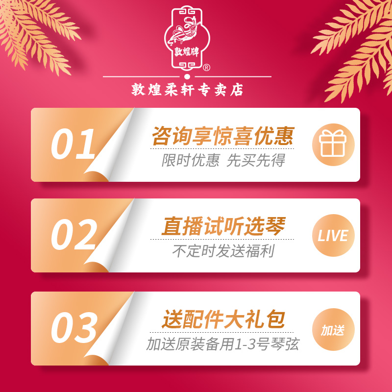 敦煌古筝696D双鹤朝阳儿童入门古筝成人初学琴业余【敦煌专卖店】