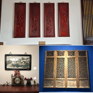 古典画框挂匾匾托铜挂钩墙钉墙壁挂画挂勾针打孔强力承重 黄铜中式