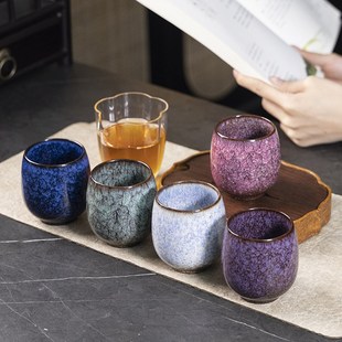 主人杯茶杯建盏个人陶瓷窑变五行杯家用功夫茶具单杯礼品