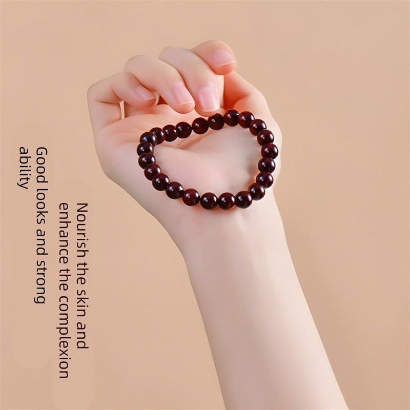 【普陀山直发】小叶紫檀佛珠手串女天然紫光檀品级檀木佛珠手炼男