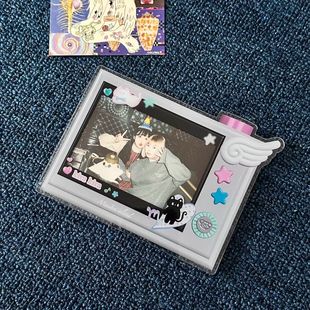 少女岛原创复古感ccd拍立得宽幅wide300相框冰箱贴