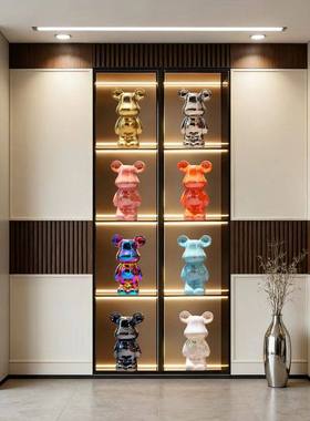 轻奢暴力熊酒柜鞋柜装饰摆件