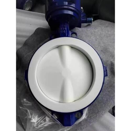 衬氟化工部阀门衬氟法兰对夹蝶阀衬四氟蝶阀D341F4D371F4
