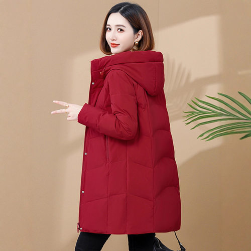 正品撤柜中长款90白鹅绒羽绒服女2025冬新款加厚女洋气女士外套潮