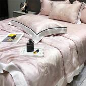 60支天丝夏被柔软空调被四件套夏季 床上用品多款 花色可机洗被芯