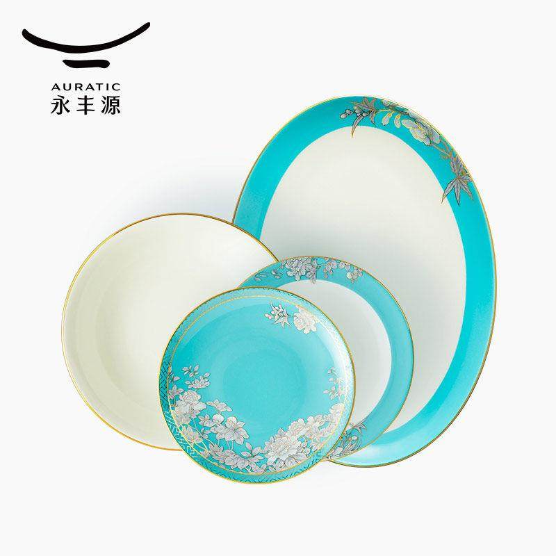 永丰源水墨牡丹餐具散件饭碗/牙签筒/骨碟/汤盘/鱼盘（安全包装）,餐饮具,碗,淘宝优惠券,粉丝福利购,淘宝优惠卷