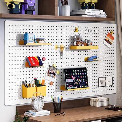 【洞洞板可定制尺寸可开孔】金属洞洞板置物架墙上配件收纳展示架