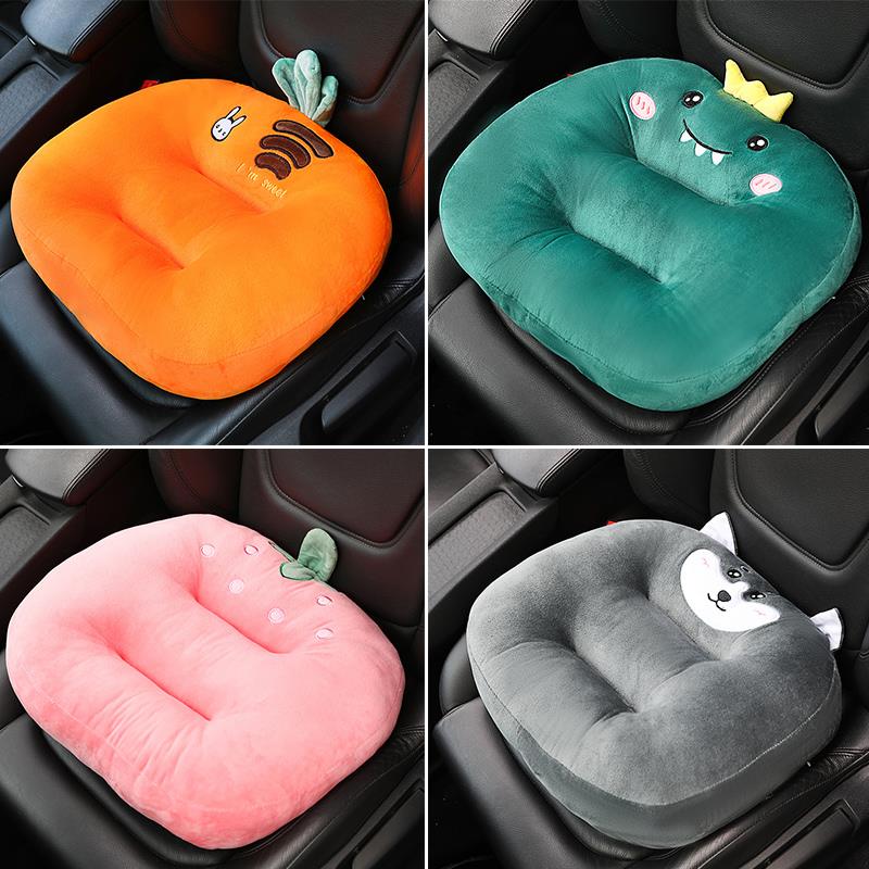 汽车卡通靠垫软垫抱枕枕车用可爱靠背垫驾考开车坐垫舒适车载护腰