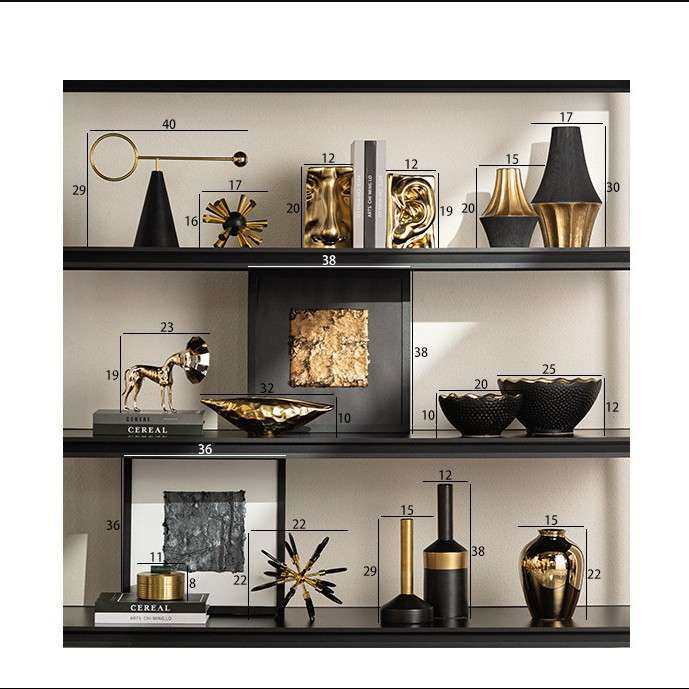 艺贝子意式轻奢艺术高级感极简摆件客厅酒柜电视柜高端小众陶瓷软