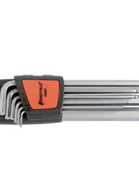 钢盾S050007 S050011 9件 内六角扳手套装公制加长球头内六角