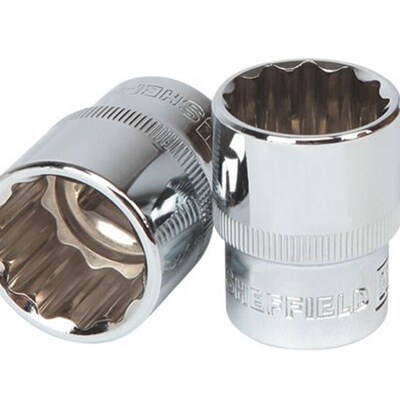 钢盾12.5mm 12角标准套筒S012008 012010 012011 012012 012013