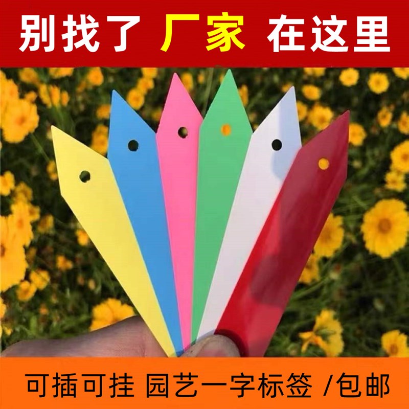 宏荣1000张园艺标签打孔记号牌防水植物标牌吊牌多肉标签标记牌